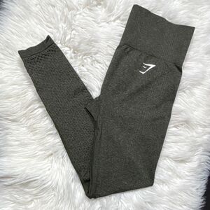 Gymshark Women's Dark Green Ankle Leggings Small Lightweight Athletic